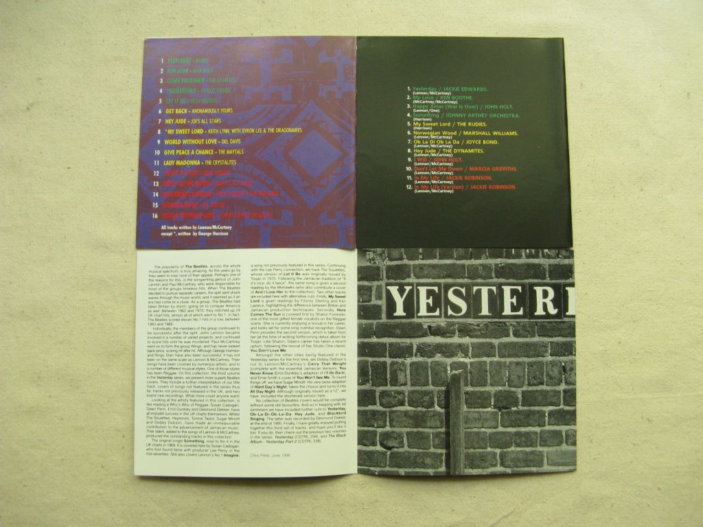 CD Beatles Tribute. Yesterday. 50 Fab Beatles Songs Reggae Style. 3 CD. - фото фото фото 4