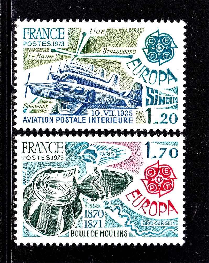 Авиация .  Франция 1979 г MNH - фото фото фото 0