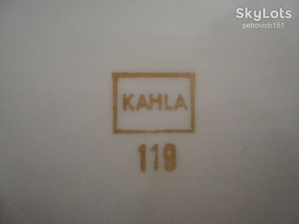 АНТИКВАРНОЕ БЛЮДЦЕ ФАРФОР ГЕРМАНИЯ KAHLA 1940 годов №Д29 - фото фото фото 8