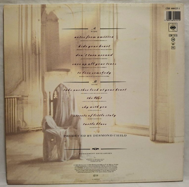 Bonnie Tyler - Hide Your Heart - 1988.   (LP). 12. Vinyl. Пластинка. Holland. - фото фото фото 1