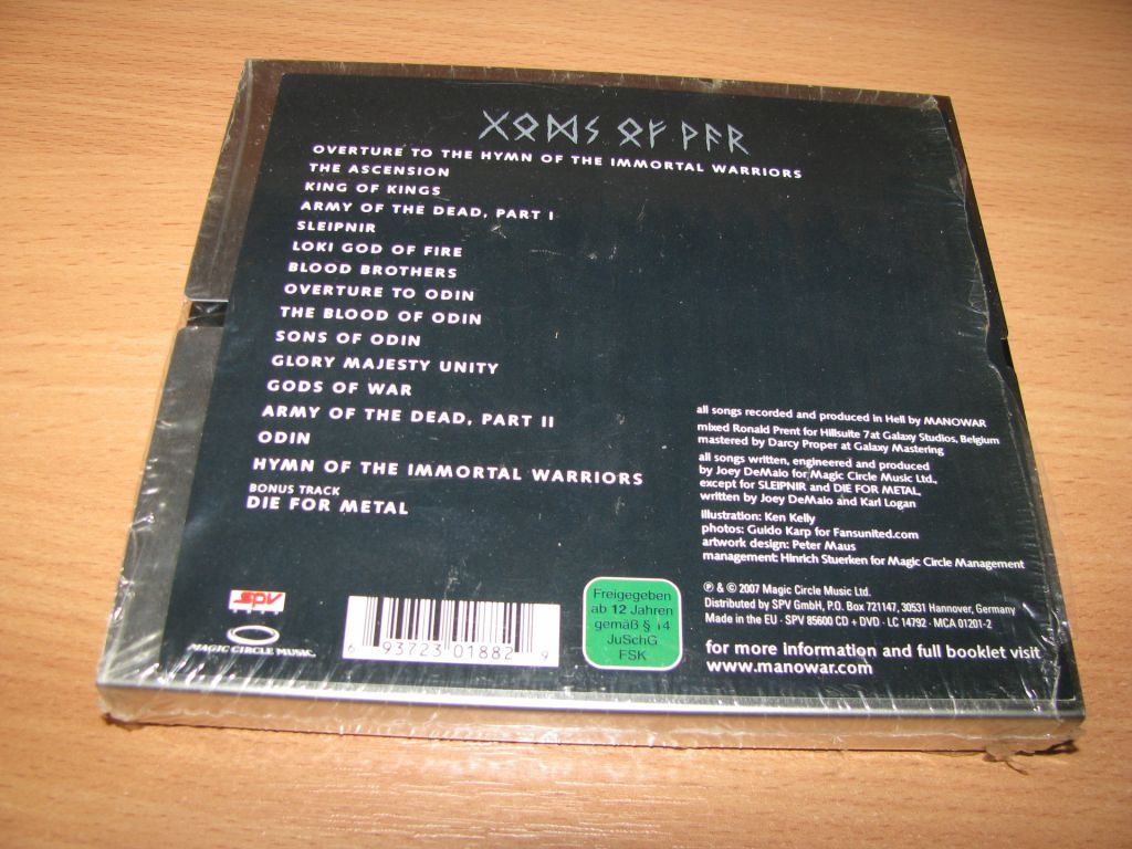 MANOWAR - Gods Of War  (2007 Magic Circle Music METAL BOX) - фото фото фото 5