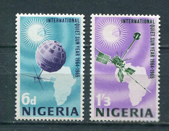 Нигерия 1965 Mi.164-165 Satellite MNH - фото фото фото 0