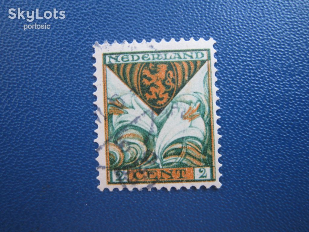 Марка Нідерланди 1925 захист дітей 2 центи гаш - фото фото фото 0