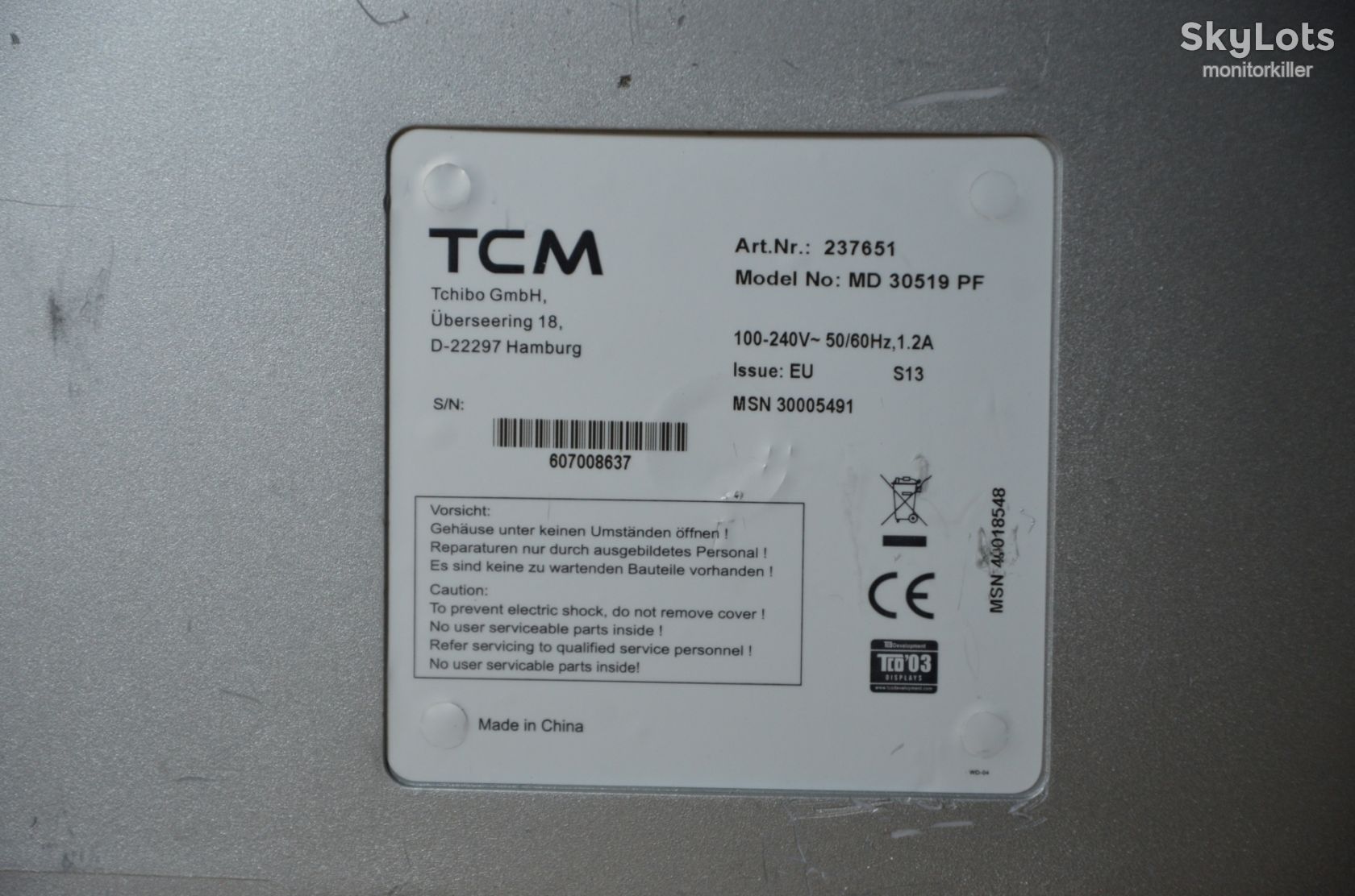 МОНІТОР TFT 19'' LCD TCM MD 30519PF! МегаSALE! - фото фото фото 6