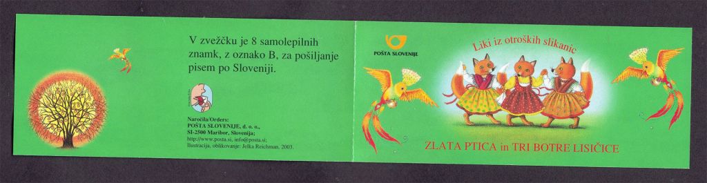 Фауна . Словения 2003 г  MNH - буклет - 2а скана - фото фото фото 0