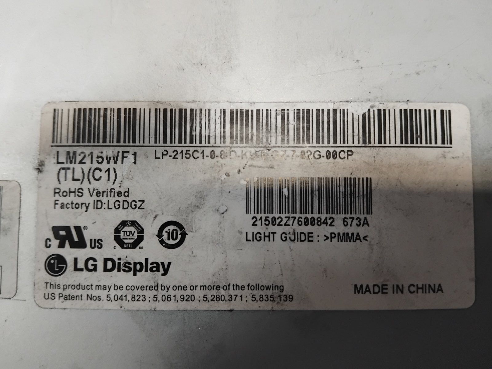 Матриця для монітора, моноблока 21.5" LG LM215WF1        (TL)       (С1) - фото фото фото 2