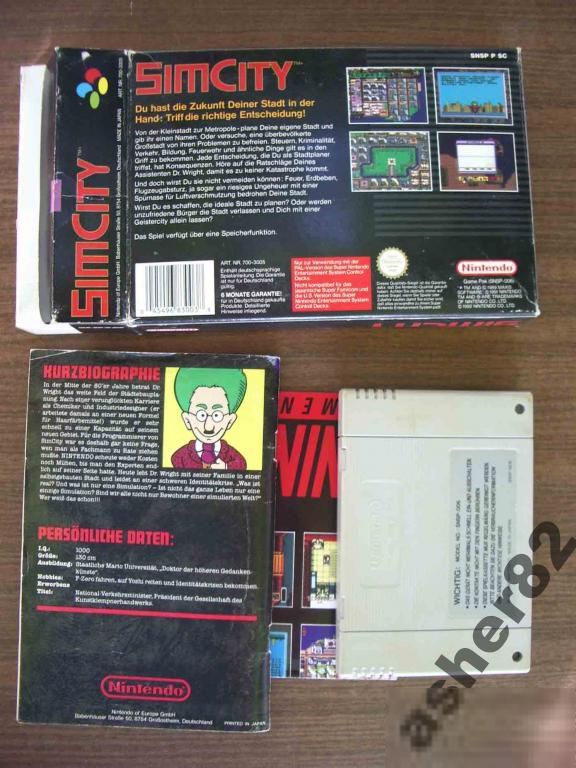 Игра на Super Nintendo SNES "SimCity"       (PAL) - фото фото фото 1