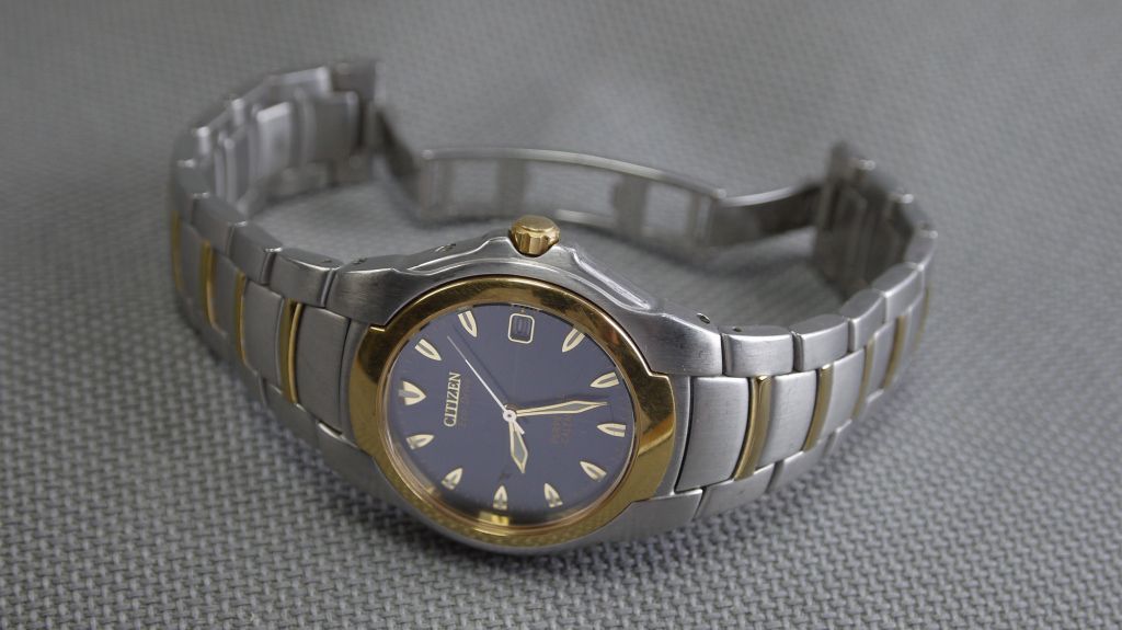 Годинник CITIZEN Eco-Drive Perpetual Calendar 100м. цельнолитая нержавейка синий циферблат model:E710-H24385TA  Вживане - фото фото фото 0