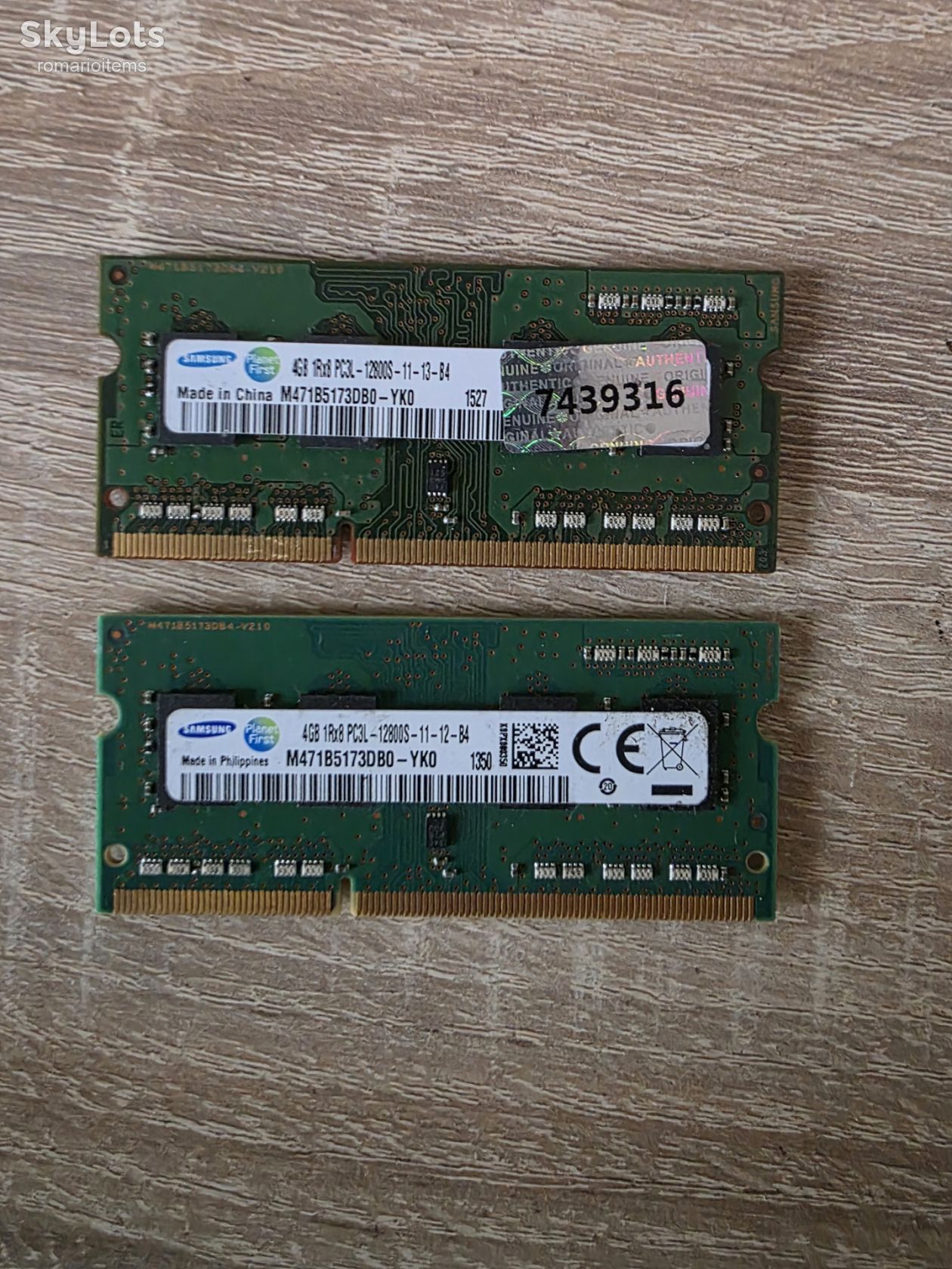 Комплект оперативної пам'яті для ноутбука DDR3L 2*4Gb / 8Gb kit Samsung PC3L 1600Mhz 12800S - фото фото фото 0