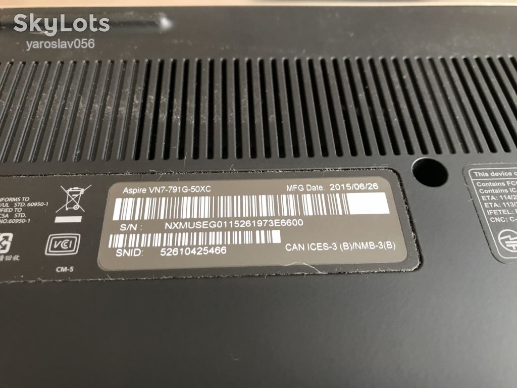 Запчастини Aspire VN7-791G-50XC - фото фото фото 6