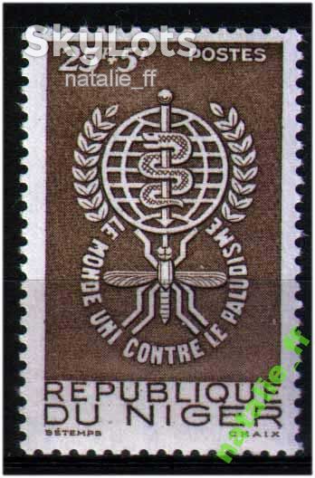 Фауна . Нигер 1962 г MNH - МАЛЯРИЯ - комар - фото фото фото 0