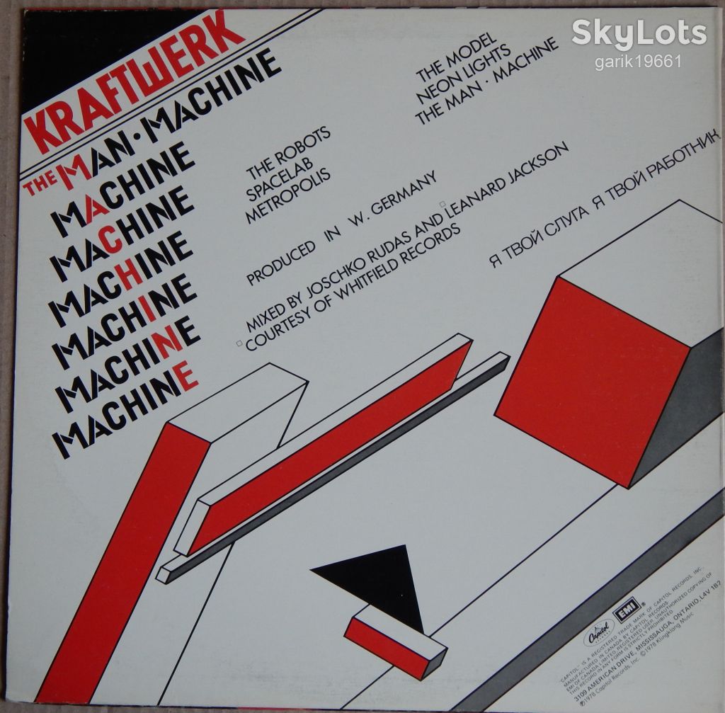 Kraftwerk – The Man · Machine  (Capitol Records – SW-11728,  Canada) insert EX+/NM- - фото фото фото 1