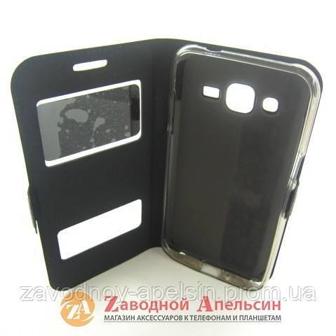 Чехол книжка Samsung J2 J200 Smart Case black - фото фото фото 2