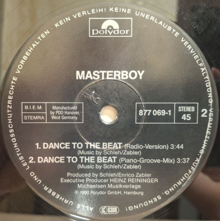 Masterboy - Dance To The Beat - 1990.  (EP). 12. Vinyl. Пластинка. Germany. - фото фото фото 3