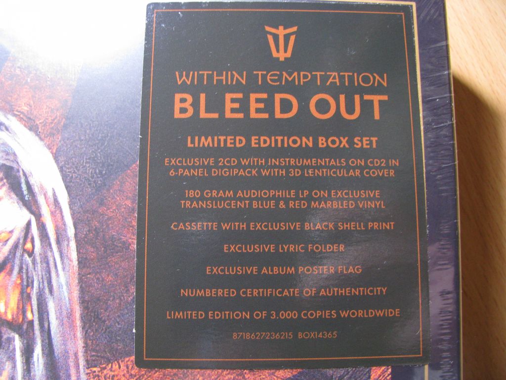 WITHIN TEMPTATION - Bleed Out  (2023 Music On CD,  LIMITED CLP/CD/MC BOX) - фото фото фото 3