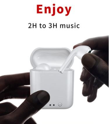 Блютуз наушники i7mini TWS 5.0, White, НОВЫЕ - фото фото фото 9