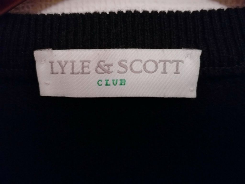 Пуловер свитер черный шерсть *Lyle &amp; Scott* 54-56р - фото фото фото 5
