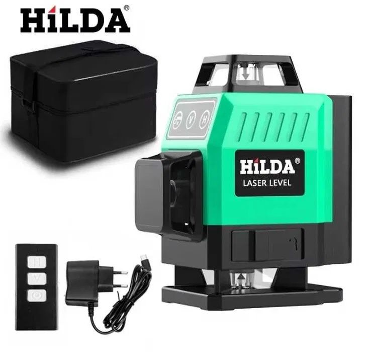 Нівелір HILDA 16/12 ліній 360 3D 4D рівень - фото фото фото 3