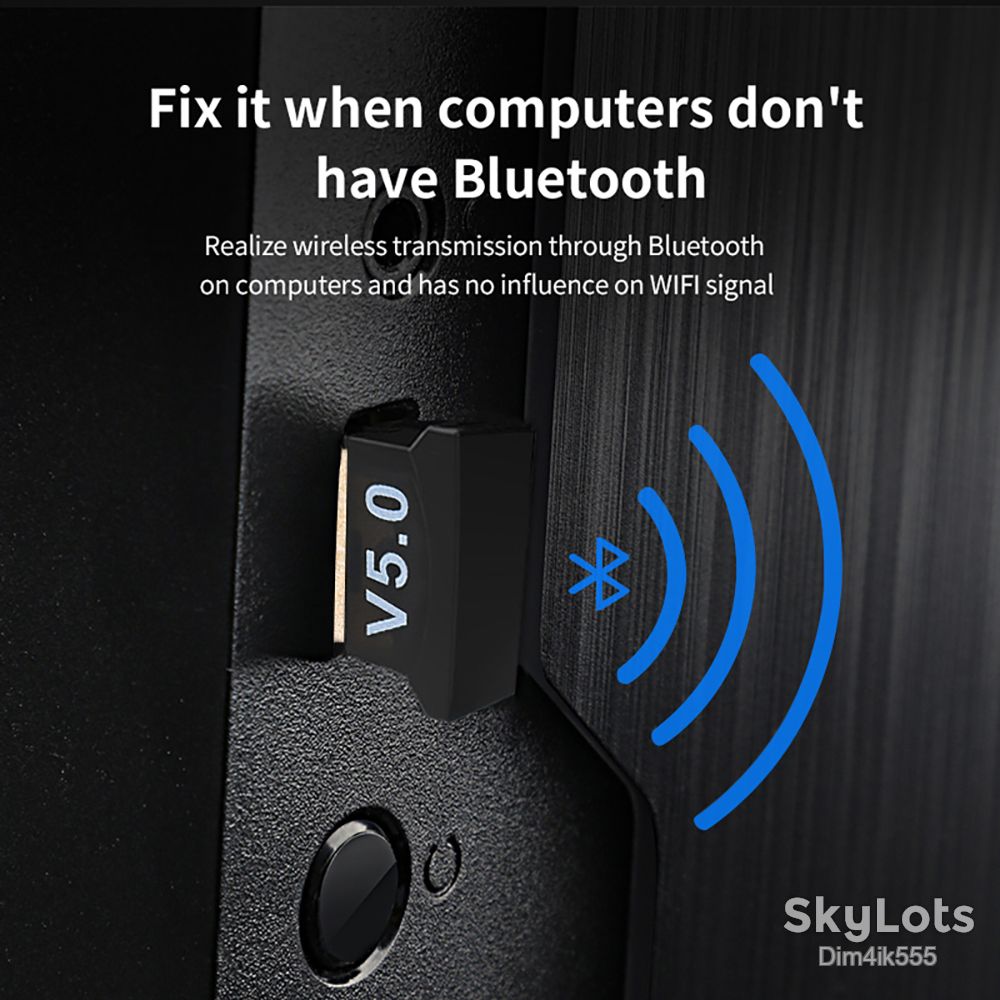 USB Bluetooth 5.0 адаптер, мини блютус адаптер для компьютера, ноутбука - фото фото фото 6