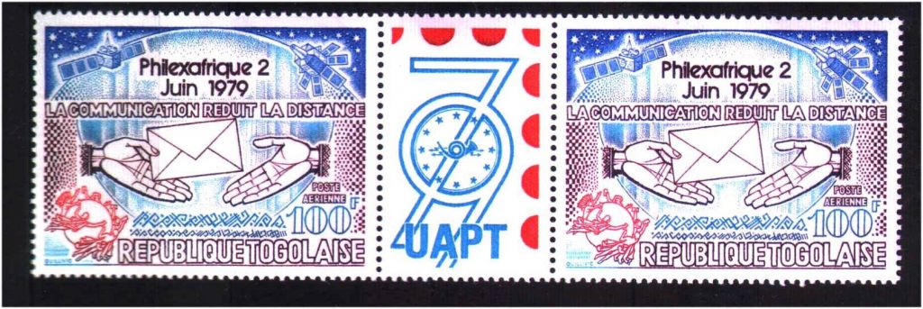 Космос . Того 1979 г  MNH - сцепка - фото фото фото 0