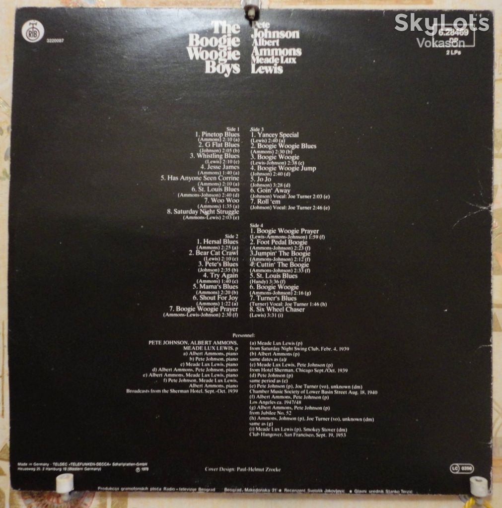 The Boogie Woogie Boys 2 lp   NM/EX/EX - фото фото фото 1