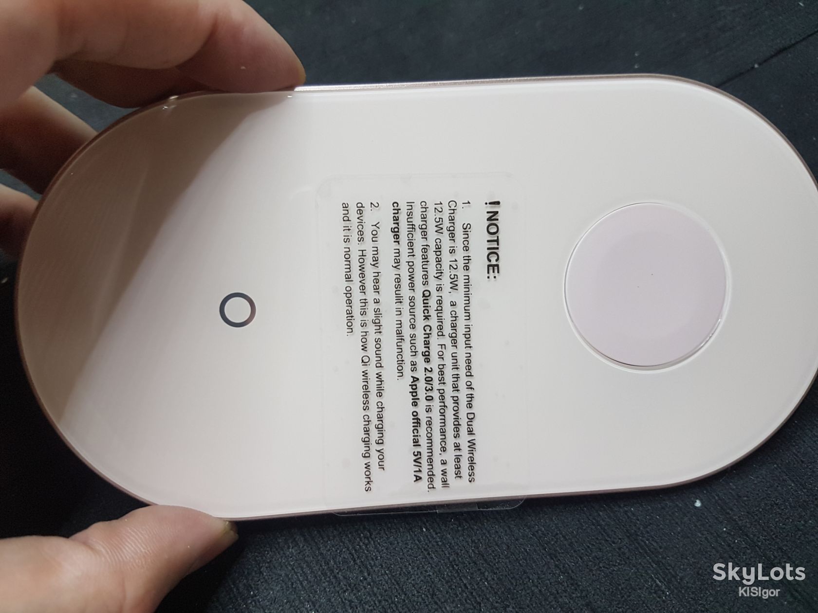 Бездротовий зарядний пристрій Te-rich 2-in-1 Wireless Charger *79703 - фото фото фото 5