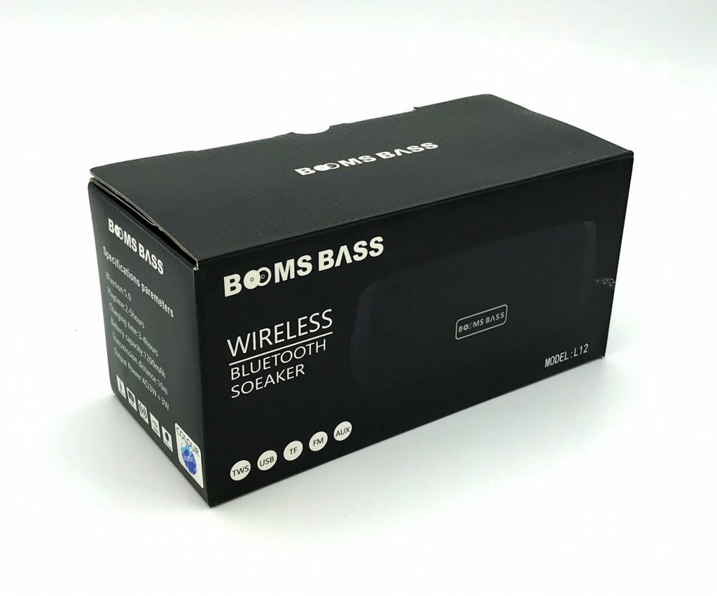 Колонка Bluetooth BOOMS BASS L12 Blue - фото фото фото 2