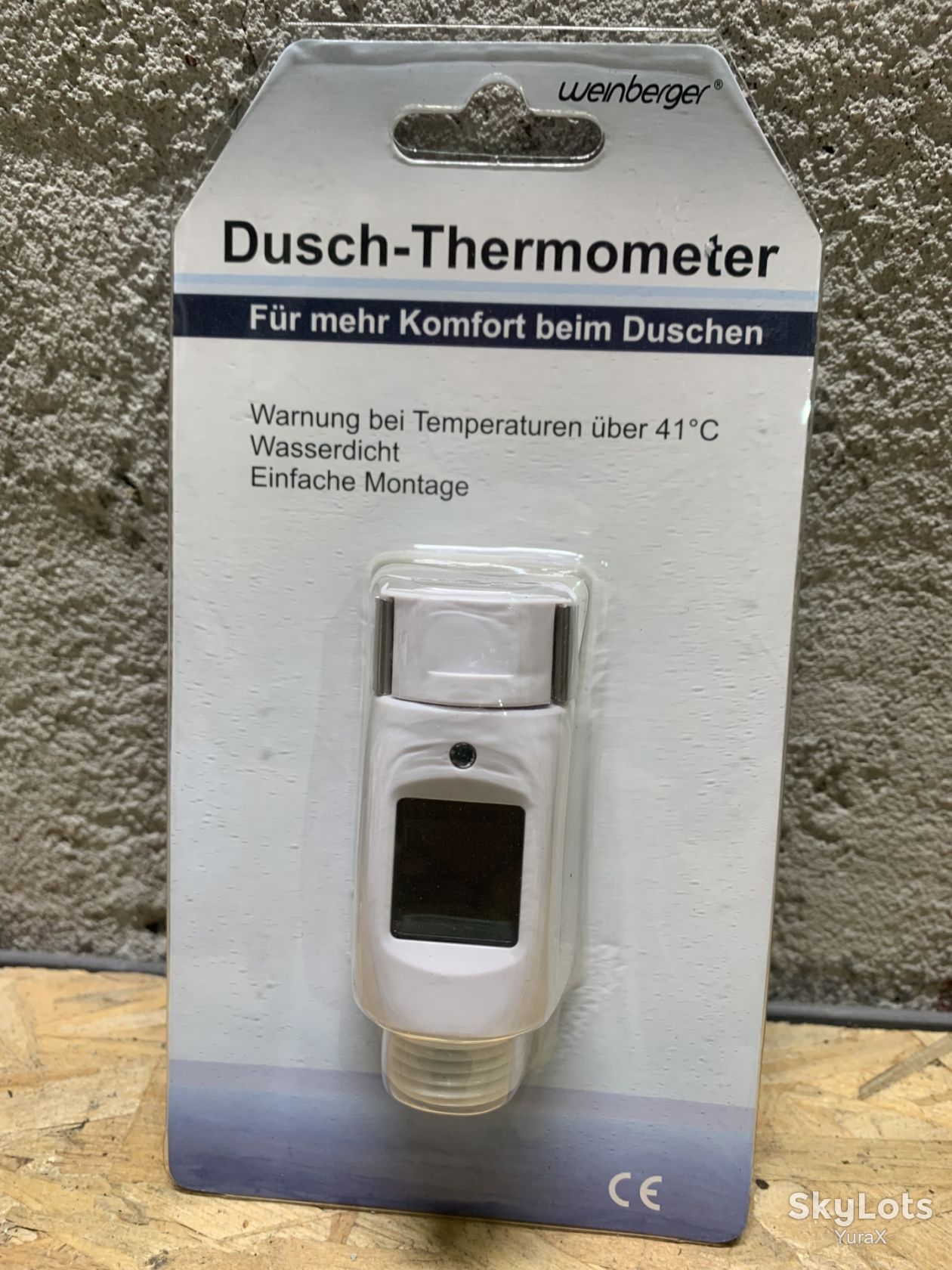 Цифровой насадочный термометр для душа  Dusch-Thermometer Weinberger от 1 грн - фото фото фото 0
