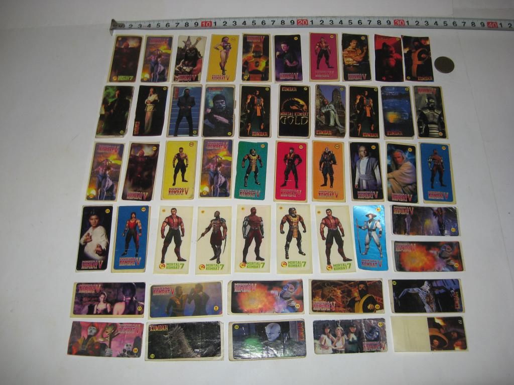Вкладыши наклейки от жевательной резинки Mortal combat 90-е - фото фото фото 7