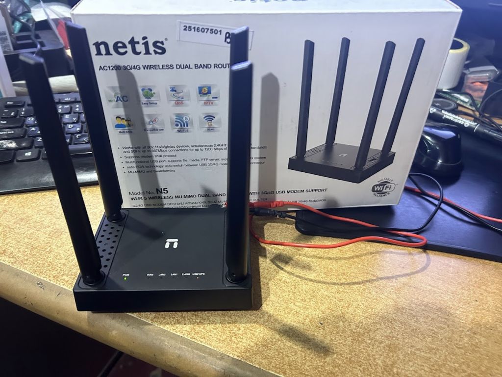 Маршрутизатор Netis N5 WiFi5 / AC1200 / 100 Мбит/с / USB 3G/4G № 251607501 - фото фото фото 1