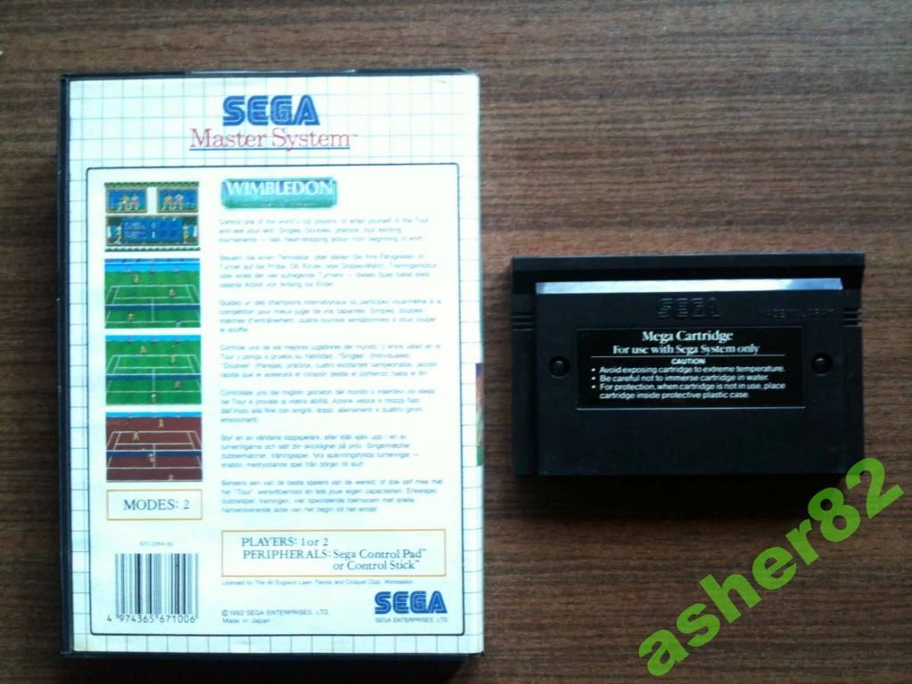 Игра на Sega Master System "Wimbledon"        (PAL) - фото фото фото 1