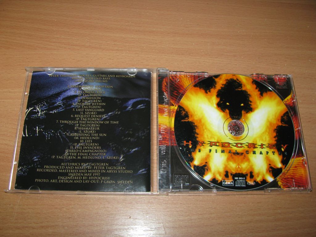 HYPOCRISY - The Final Chapter  (1997 Nuclear Blast 1st press,Germany) - фото фото фото 1