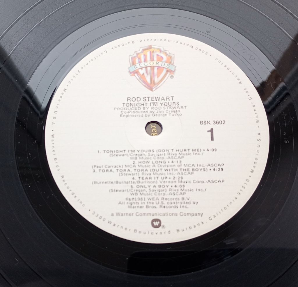 ROD STEWART Tonight I'm Yours LP VG++/EX- - фото фото фото 2