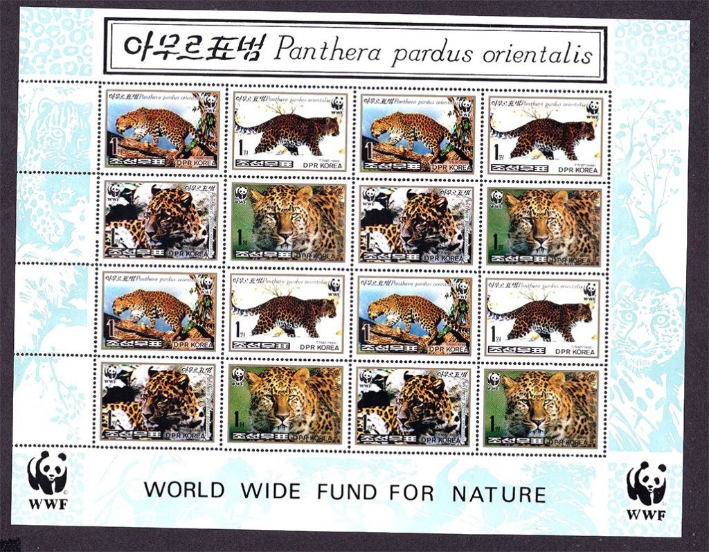 NM Фауна  Корея 1998 г MNH - м/л - кошки - WWF - фото фото фото 0