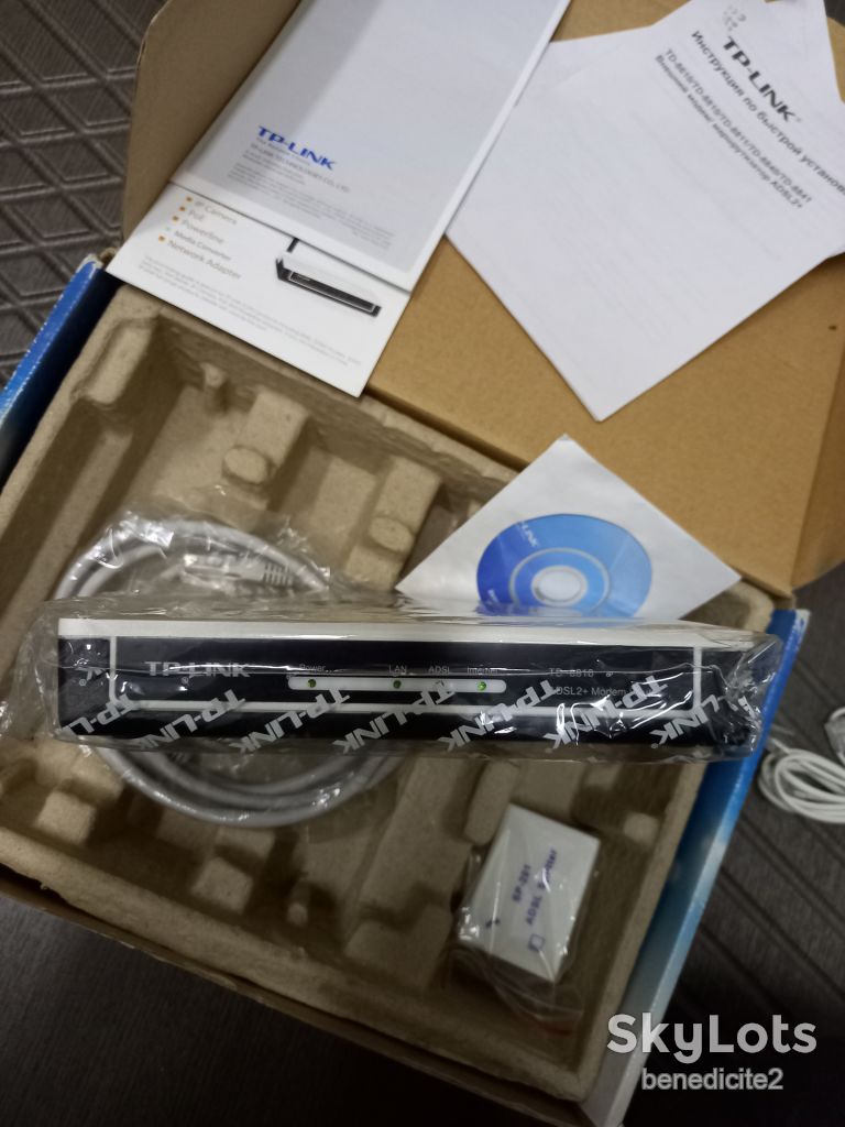 Модем маршрутизатор TP-Link ADSL 2+ модель: TD-8810 Новый - фото фото фото 1
