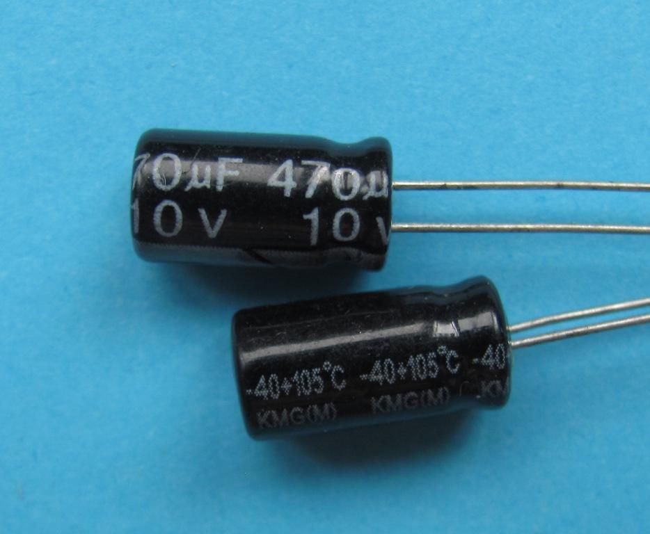 Конденсатор 10V 470uF  (470 mkF мкФ 10В) 6х12мм - фото фото фото 0