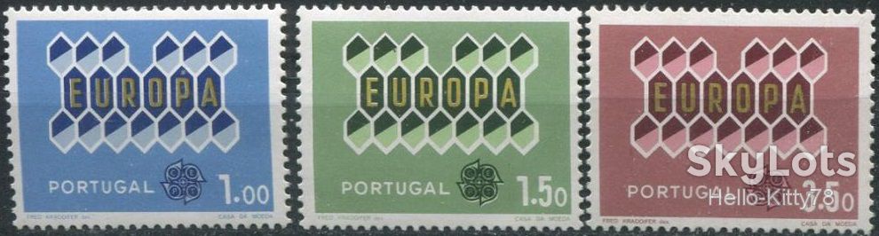 Португалия 1962 Европа СЕРТ Mi 927-929 MNH - фото фото фото 0