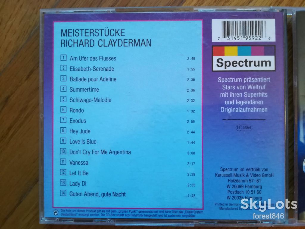 Richard Clayderman-Meisterstucke-состояние: 5 - фото фото фото 5