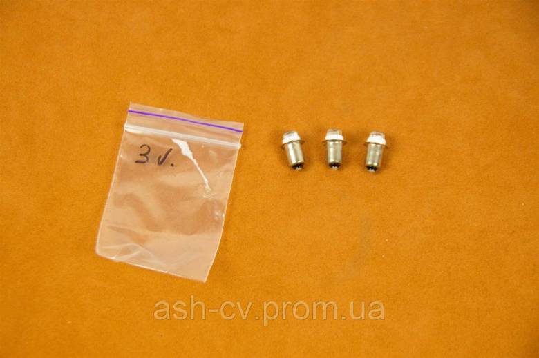 Лампочка, для ліхтарика, 3V, 0.5W, LED, P13.5, P13.5S, PR2 - фото фото фото 8
