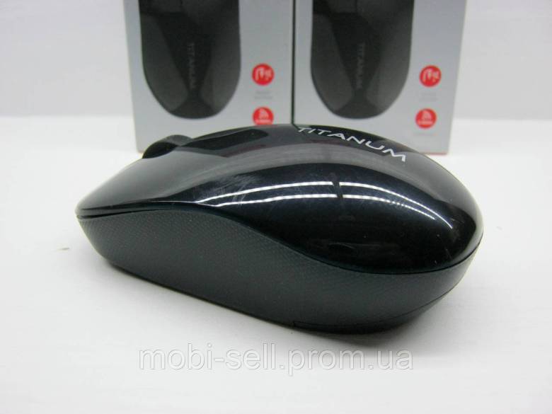 Миша бездротова TITANUM MS001W Black 2.4 GHz Optical Mouse, 3V / ААA - фото фото фото 1
