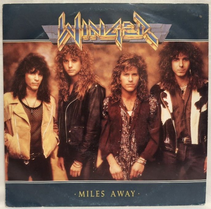 Winger - Miles Away - 1990.  (EP) 7. Vinyl. Пластинка. Germany. - фото фото фото 0