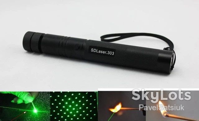 Потужна лазерна указка із зеленим променем Laser Pointer 303 ЗА 1 ГРН! - фото фото фото 4