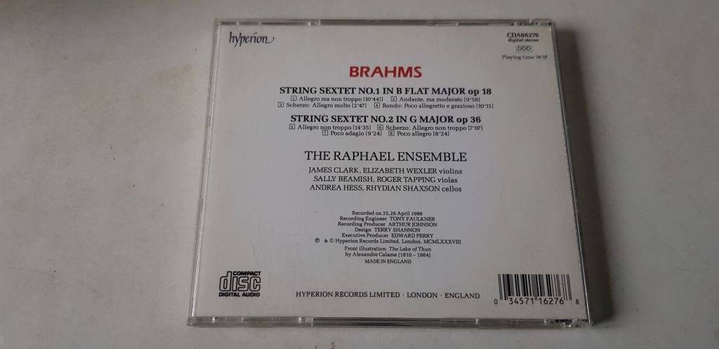 Brahms String Sextets CD фірмовий - фото фото фото 1