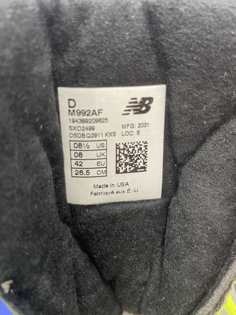 Кроссовки New Balance M992AF  (US 8.5 Made in USA) - фото фото фото 4