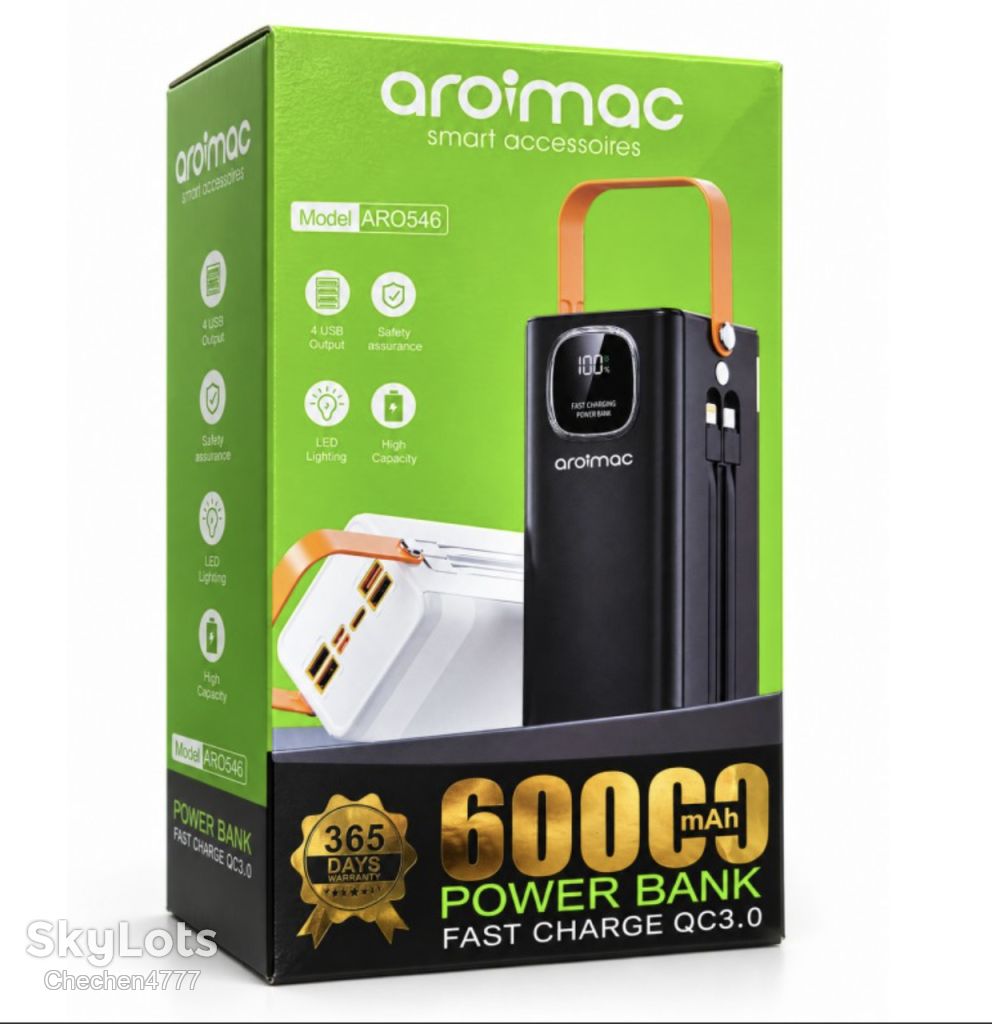 Power Bank Aroimac  (60000 mAh)  (Швидка зарядка 22,5W) - фото фото фото 1