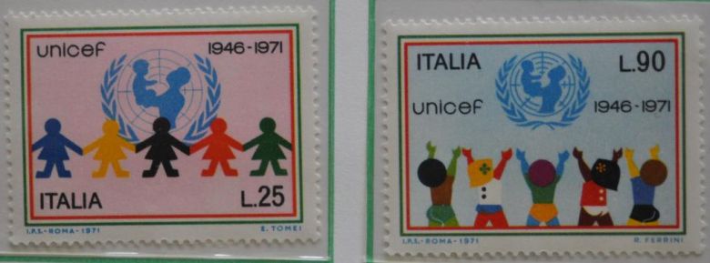 Италия ЮНИСЕФ Дети 1971 MNH - фото фото фото 0