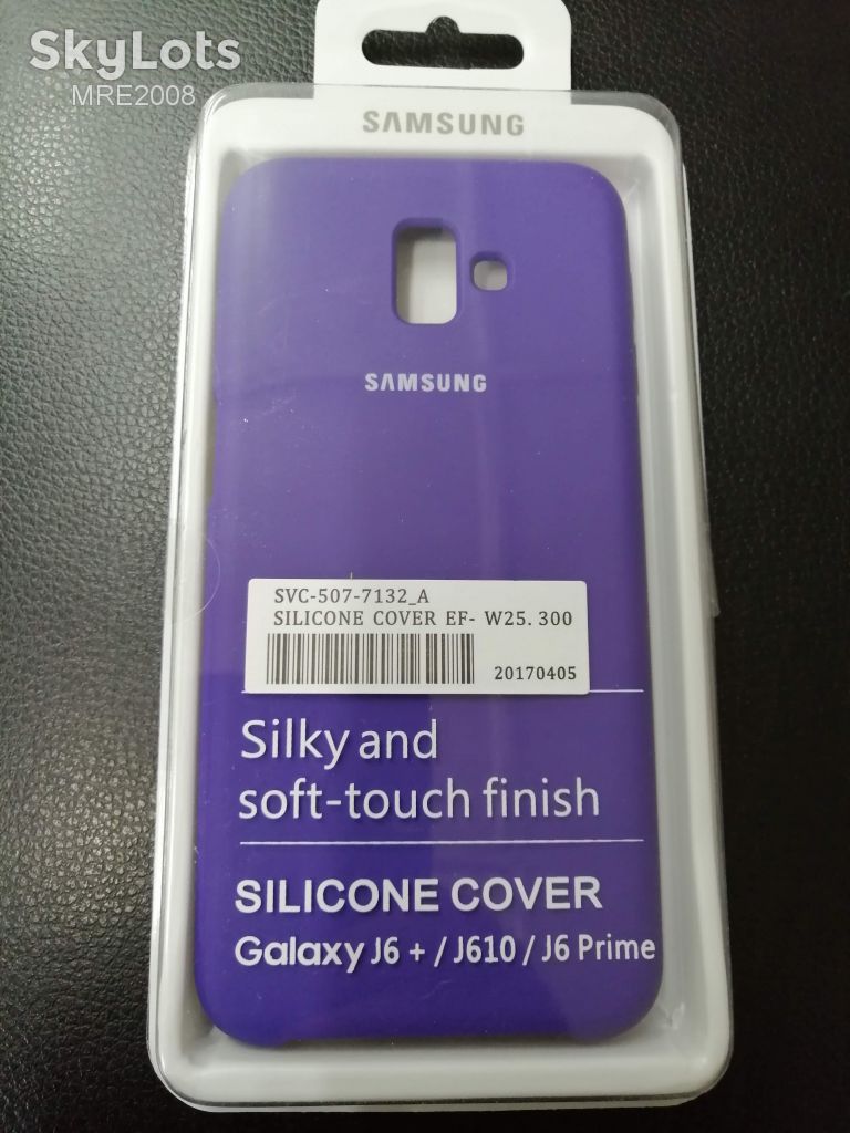 Чехол Silicone Cover для Samsung Galaxy J610 J6 Plus violet - фото фото фото 0