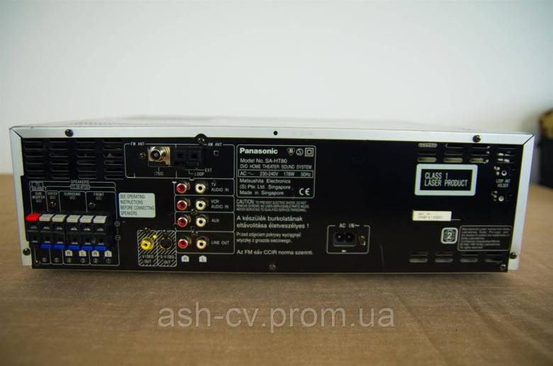 Ресивер Panasonic SA-HT80 (DVD. CD. 6ти канальний) - фото фото фото 7