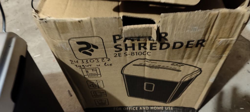 Уничтожитель бумаги / Шредер 2E S-810CC № 24110327 - фото фото фото 2