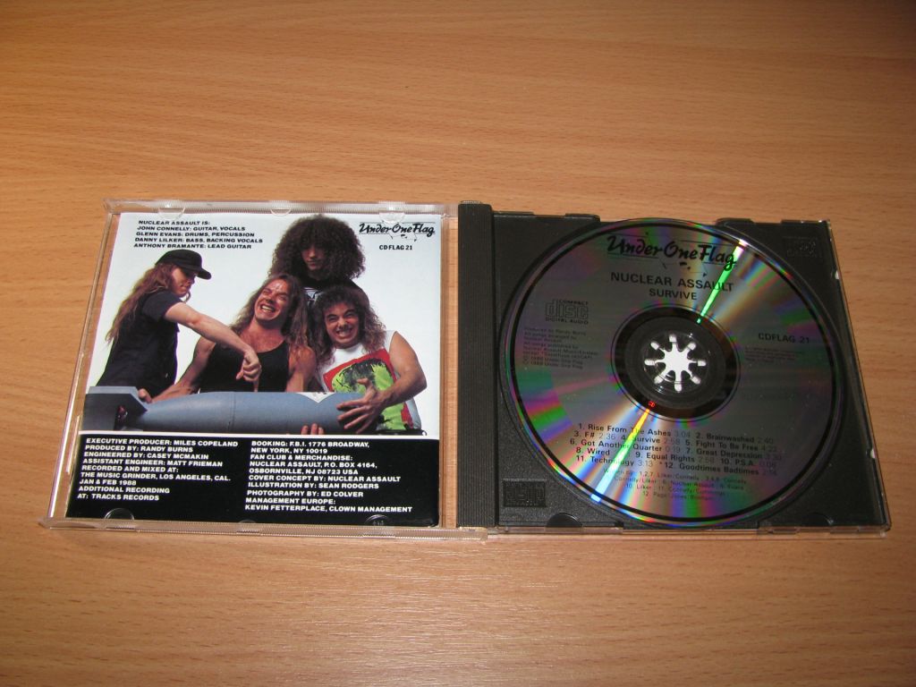NUCLEAR ASSAULT - Survive     (1988 Under One Flag 1st press) - фото фото фото 1